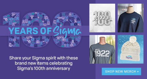 Share your Sigma spirit with these brand new items celebrating Sigma's 100th anniversary