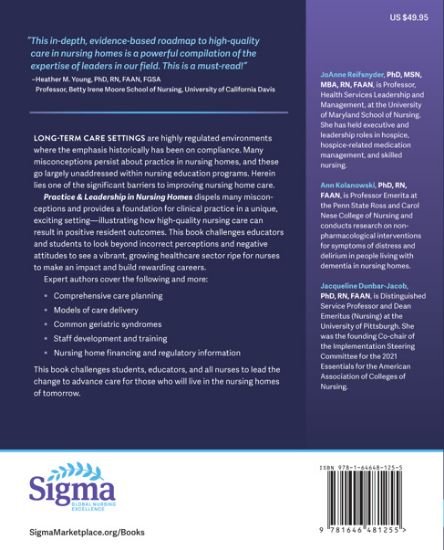Sigma Marketplace | Practice & Leadership in Nursing Homes